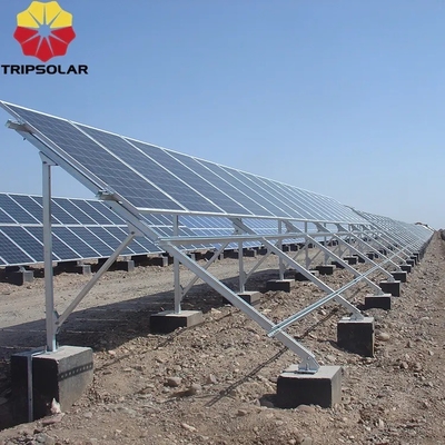 Installation facile et rapide Système de montage au sol de panneaux solaires avec une charge de vent de 60 M/s