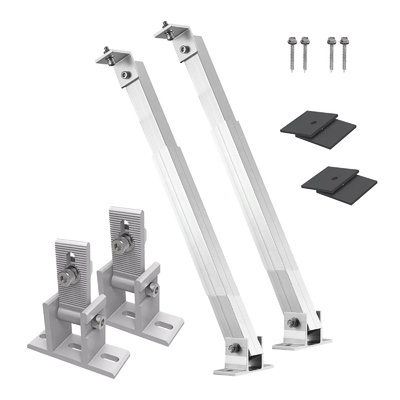 Support de montage de la jambe avant et arrière pour les plateaux de panneaux solaires réglables par angle