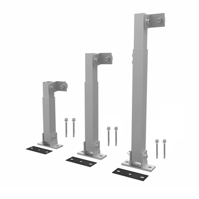 Réglable de l'angle du panneau solaire support de montage pour le mur et le toit plat Neige charge 1,5KN/m2
