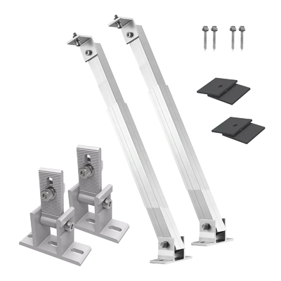 Support en acier au carbone pour support réglable d'installation de système solaire sur toit plat