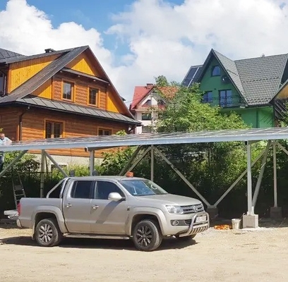 9kw allemand Carport solaire facile à installer Alu Charge 25 ans Durée de vie
