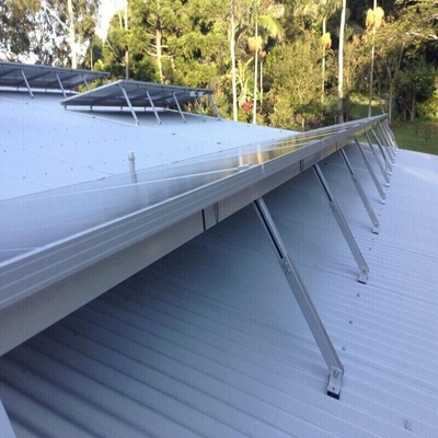 Support en acier au carbone pour support réglable d'installation de système solaire sur toit plat