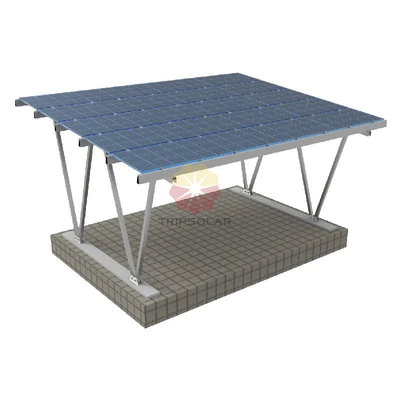 1.4KN/m2 Charge de neige et 60m/s Charge du vent Structure en aluminium pour le montage de parking solaire