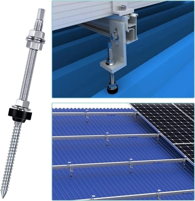 Montage de panneaux solaires anodisés sur le toit L Pieds de différentes tailles pour différents systèmes de toits