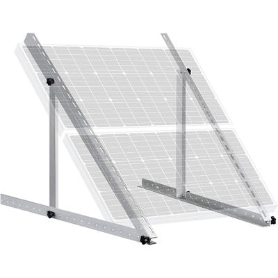 Support de montage solaire à inclinaison réglable pour la structure du système photovoltaïque Charge du vent 60 m/s