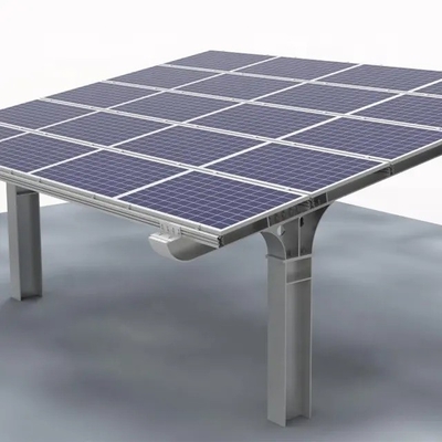 Q235 Structures de parking solaire en acier avec certification CE et charge de neige de 1,4KN/m2