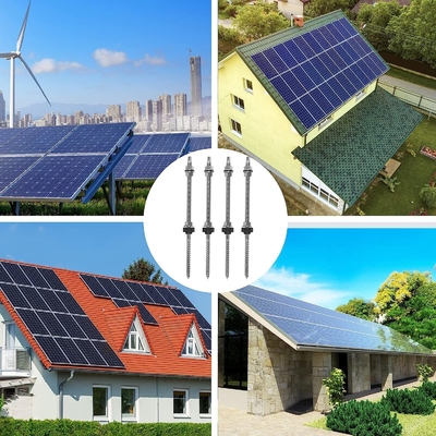 Montage de panneaux solaires anodisés sur le toit L Pieds de différentes tailles pour différents systèmes de toits