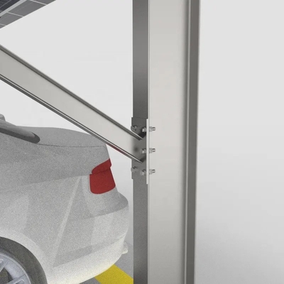 Q235 Structures de parking solaire en acier avec certification CE et charge de neige de 1,4KN/m2