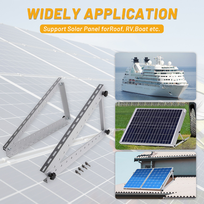 Support de montage solaire à inclinaison réglable pour la structure du système photovoltaïque Charge du vent 60 m/s