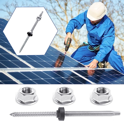 Boulons de suspension de différentes tailles pour la charge de neige 1,4KN/m2 Montage solaire sur les toits en étain