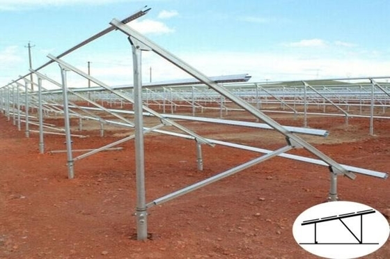 Montage de panneau photovoltaïque support de panneau solaire en acier C pour installation solaire au sol