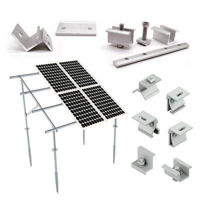 Système de montage au sol pour l'installation de panneaux solaires photovoltaïques anodisés pour une efficacité maximale