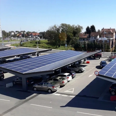 AL6005-T5 Énergie solaire Carport acier système photovoltaïque étanche à l'eau support de montage pour panneau solaire