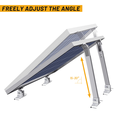Il est donc facile d'utiliser le support de montage du panneau solaire photovoltaïque en aluminium naturel pour le système solaire à toit plat