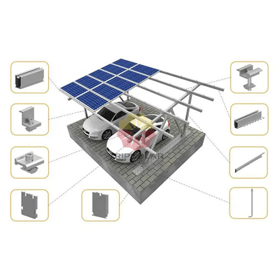Slipper ou personnalisation AL6005-T5 Carport solaire avec panneaux