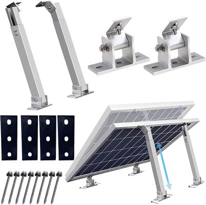 Support de panneau solaire anodisé de longueur personnalisée pour une solution de montage de toit plat et de mur