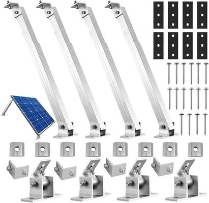 Support de panneau solaire anodisé de longueur personnalisée pour une solution de montage de toit plat et de mur