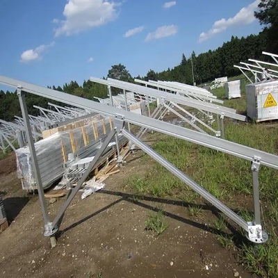 Montage en argent naturel pour l'installation de panneaux solaires préassemblés et personnalisés