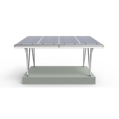 Kit de montage de carport solaire en aluminium pour la charge éolienne 60 m/s Système de connecteur de canopée solaire