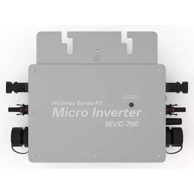 Système solaire à micro-onduleur avec courant de sortie 26,6A/8,7A et communication WIFI/RS485