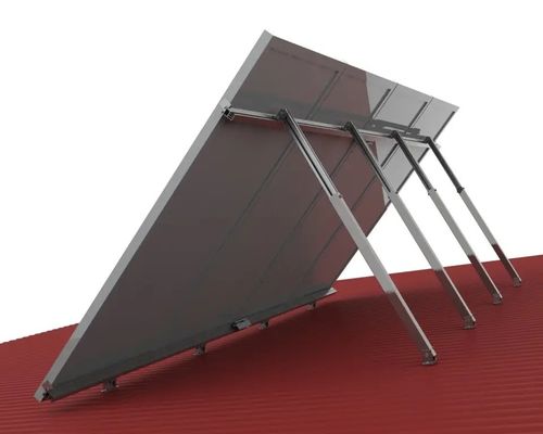 Étagère solaire réglable à jambe arrière à jambe avant pour l'efficacité de l'installation de panneaux solaires photovoltaïques