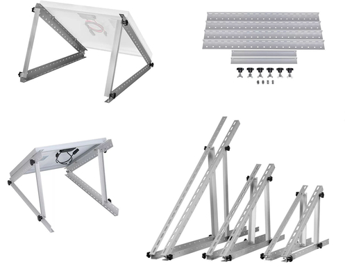 Des supports de montage sur le toit de panneaux solaires réglables en triangle avec support d'installation facile