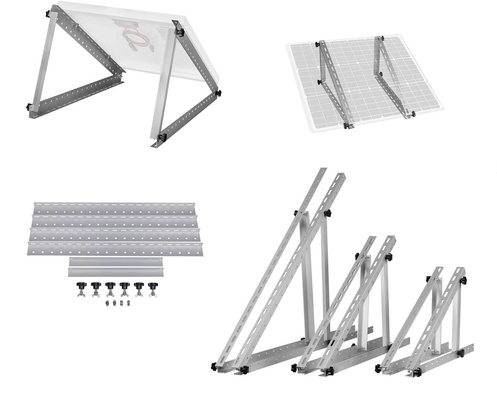 Des supports de montage sur le toit de panneaux solaires réglables en triangle avec support d'installation facile