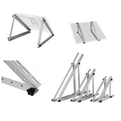 Des supports de montage sur le toit de panneaux solaires réglables en triangle avec support d'installation facile