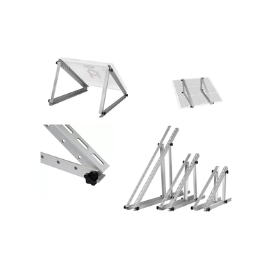 Des supports de montage sur le toit de panneaux solaires réglables en triangle avec support d'installation facile