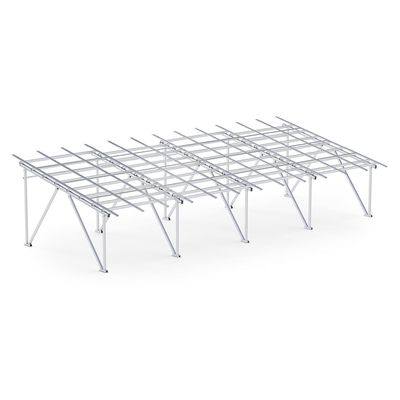 Support de montage de toit en aluminium solaire personnalisable pour un parking réglable