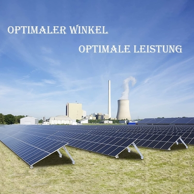AL6005-T5 Support de montage de panneau solaire avec angle réglable et charge de neige de 1,5KN/m2