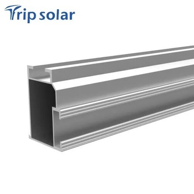 Vente directe de rails de montage de panneaux solaires en argent naturel pour modules à cadre ou sans cadre