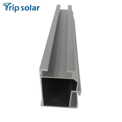 Vente directe de rails de montage de panneaux solaires en argent naturel pour modules à cadre ou sans cadre