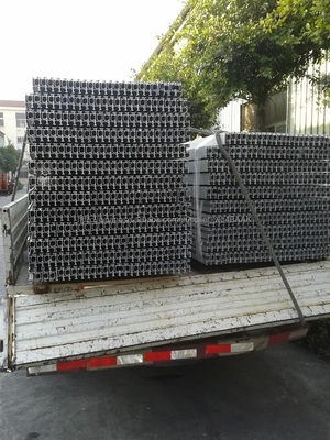 Vente directe de rails de montage de panneaux solaires en argent naturel pour modules à cadre ou sans cadre