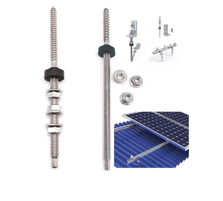 Accrochages de balcon solaire photovoltaïque en acier inoxydable et montage de panneaux solaires sur les toits