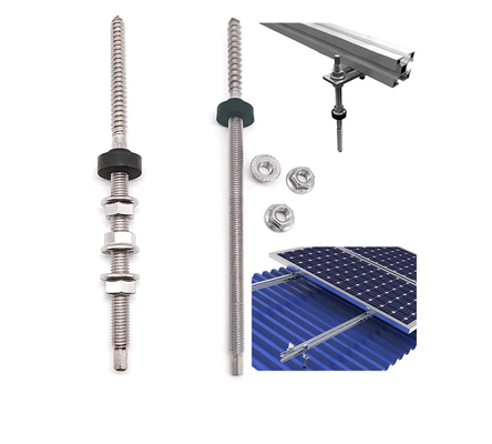 Accrochages de balcon solaire photovoltaïque en acier inoxydable et montage de panneaux solaires sur les toits