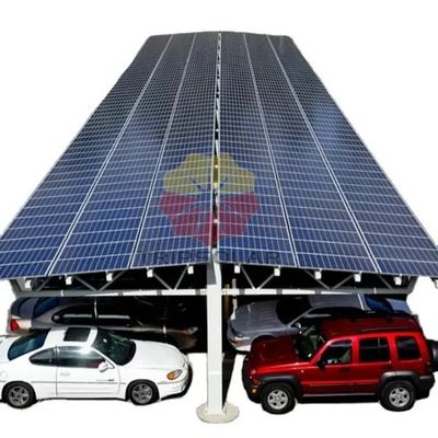 Système de montage solaire Carport 10KW Poids léger Aluminium Carports solaires pour le stationnement