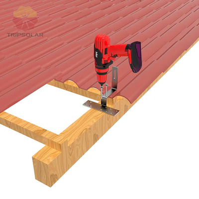 ISO9001/CE Approuvé Crochet de rail de toit en acier inoxydable pour support de montage solaire de toit en carrelage
