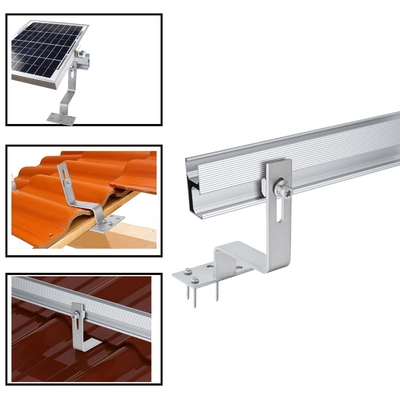 ISO9001/CE Approuvé Crochet de rail de toit en acier inoxydable pour support de montage solaire de toit en carrelage