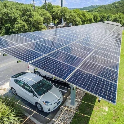 Structure du système photovoltaïque Garage portable en aluminium Panneau solaire BIPV