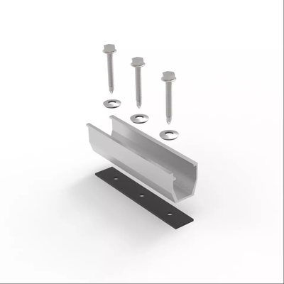 Support de montage solaire au sol avec alliage d'aluminium/acier inoxydable et charge de neige élevée