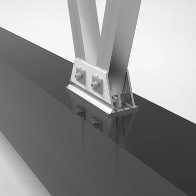 Angle d'inclinaison réglable de 0 à 60 degrés Carport solaire anodisé pour panneaux photovoltaïques