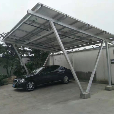 Angle d'inclinaison réglable de 0 à 60 degrés Carport solaire anodisé pour panneaux photovoltaïques