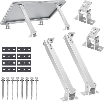 Support d'angle réglable pour le montage de panneaux solaires sur un toit en tuiles et une charge de vent de 60 M/s