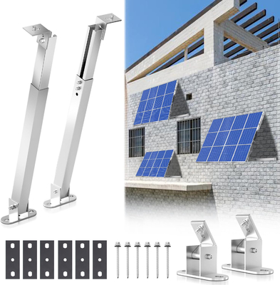 Support d'angle réglable pour le montage de panneaux solaires sur un toit en tuiles et une charge de vent de 60 M/s