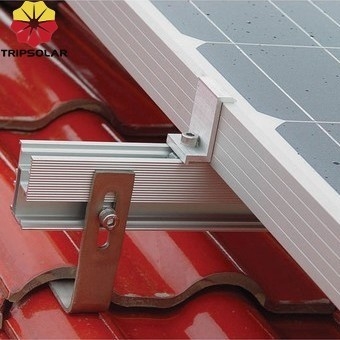 Accroche de toit anodisée certifiée ISO9001/CE pour système de montage solaire photovoltaïque