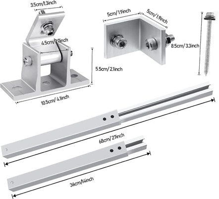 Support de montage de panneau solaire en aluminium pour une installation rapide sur un toit plat en tuiles