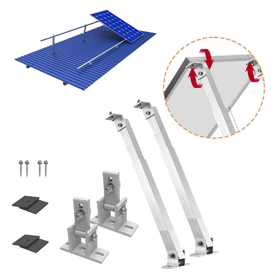 Support de montage de panneau solaire en aluminium pour une installation rapide sur un toit plat en tuiles