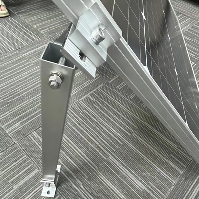 Support d'aluminium à jambe avant et à jambe arrière réglable pour l'installation de panneaux solaires photovoltaïques