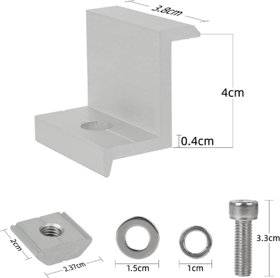Charge de neige 1,5KN/m2 AS/NZS Support solaire standard pour le toit de tuile de pantile Crochet réglable